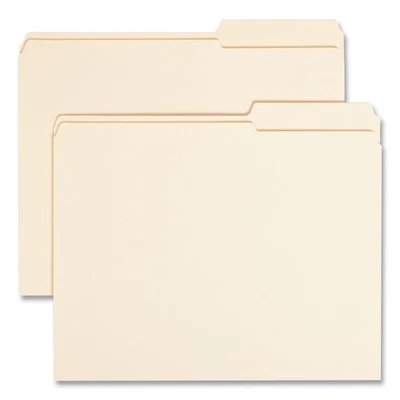 Smead 10386 Reinforced Guide Height File Folders - Letter/Manila (100/Box) New - Image 1 of 4