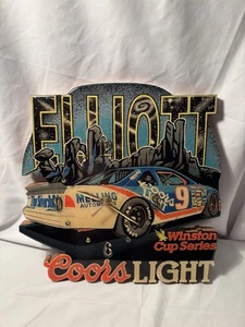 Vintage seltene Bill Elliott Holzuhr - Bild 1 von 7