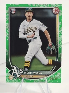 Bandana verde novato Bowman Jacob Wilson 2025/99 papel atletismo radiocontrol - Imagen 1 de 2