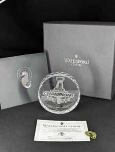 Waterford Crystal 2013 Stanley Cup Champions Hockey Puck Briefbeschwerer mit Box - Bild 1 von 9