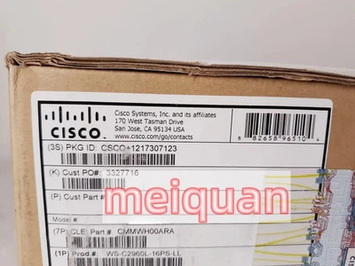 Cisco WS-C2960L-16PS-LL Network Switch NEW *SEALED* - Image 1 of 3