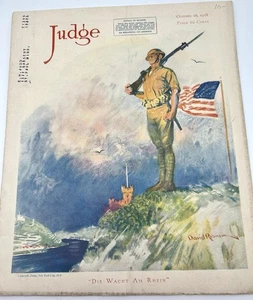 1918 OCTOBER 26 JUDGE MAGAZINE - VERY RARE MAGAZINE NICE!! See Photos! - Picture 1 of 12