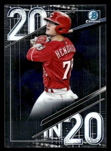 2020 Bowman Chrome #20IN20-AH Austin Hendrick 20 in '20 REDS - Picture 1 of 2