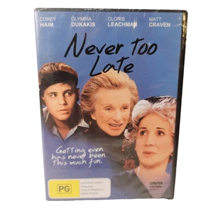 Never Too Late (DVD 1996) Comedy Drama Corey Haim Tragedy Region 4 Brand New - Picture 1 of 12