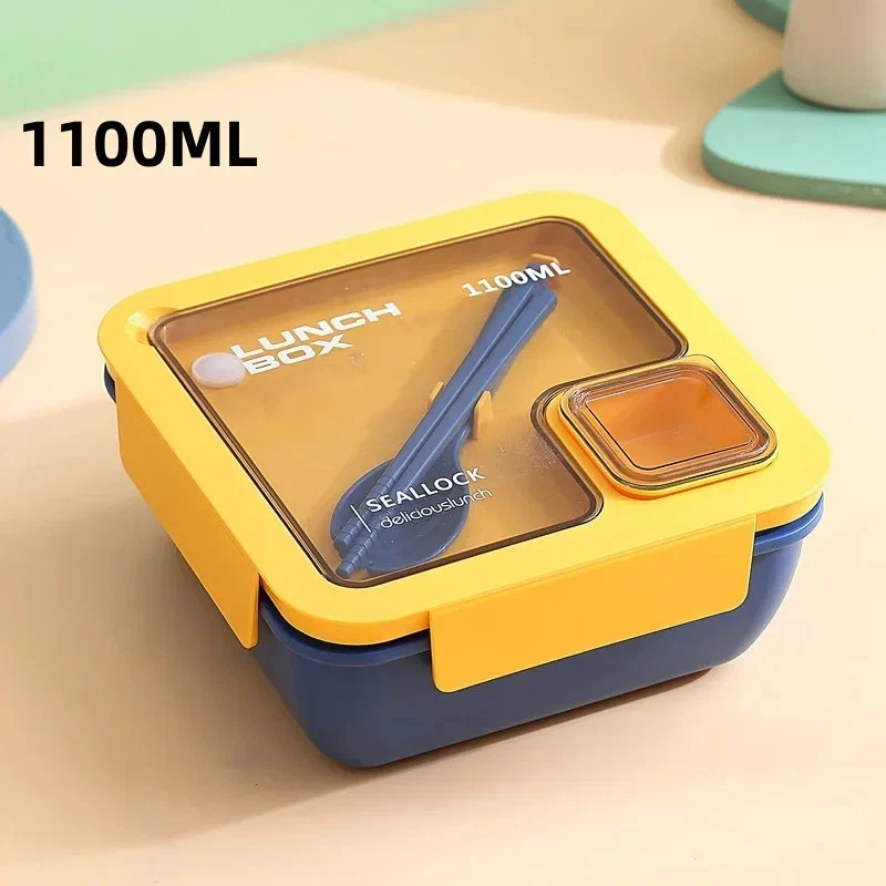 1 Pc Bento Lunch Set with Thermal Cooler Bag Leakproof Microwave Safe Design - Image 1 of 4