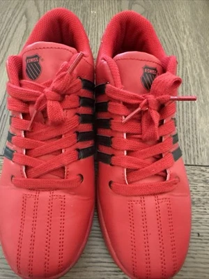 KSwiss Women’s Court Shoe US Size 6 Red/Black 83643-658-M Low - Image 1 of 4