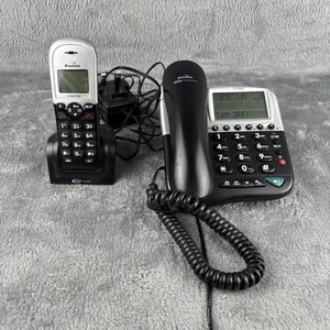 Binatone Concept Combo 2310 Corded & Cordless Home Telephone Caller ID Black - Zdjęcie 1 z 10