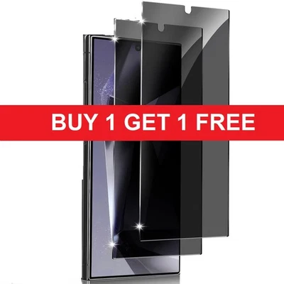 Privacy Tempered Glass Screen Protector For Samsung Galaxy S25/24/23/22/21 Ultra - Image 1 of 4