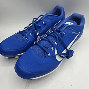 Nike Flywire Air Max Clipper Baseball Metal Cleat Blue 880261 415 Mens Size 11.5 - Picture 1 of 5