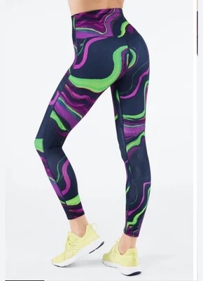 Legging Fabletics Anywhere Motion365 cintura ultra alta 7/8 talla XL Haze Wave Foto 1 de 4