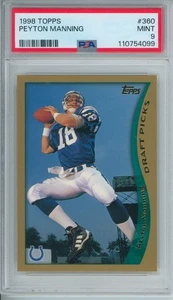 1998 Topps Peyton Manning RC ROOKIE PSA 9 come nuovo #360 - Foto 1 di 2