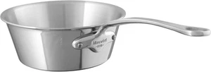 Mauviel M'Cook 5-Ply Polished Stainless Steel Chef Pan With Cast Silver - Picture 1 of 3