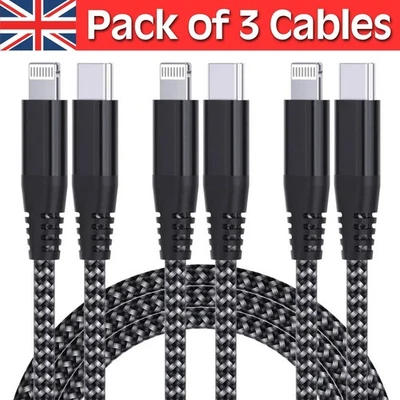 USB C to iPhone PD Fast Charger Cable Wire For iPhone 14 13 12 11 Pro Max XR X - Image 1 of 4