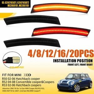 Amber&Red For Mini R50 02-06 Hatchback cooper LED Marker Light Turn Signal - Picture 1 of 12