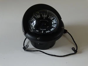 COMPASS RITCHIEHF742 FLUSHMOUNT BLACK MARINE BOAT LIGHTED - Picture 1 of 7