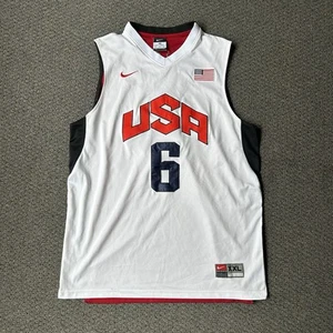 Nike USA Olympic Basketball Jersey Size XXL 2012 Lebron James #6 Heat Jersey NBA - Bild 1 von 10