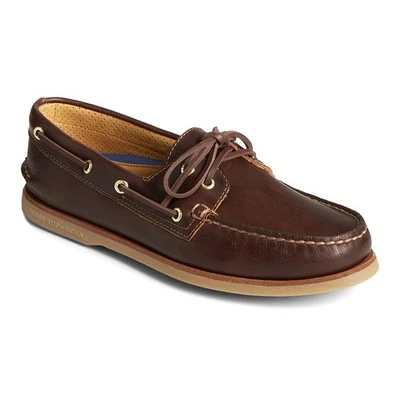 Sperry Gold Cup A/O Orleans 2-EYE Brown Authentic Original Boat Shoes Men's 8.5 - Image 1 of 4