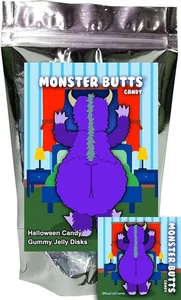 GUMMY CANDY MONSTER BUTTS CANDY - KOSHER - Picture 1 of 4