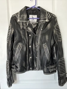 DaRucci Leathers Women’s Ribbles Jacket Distressed Black  Sz 4XL - Picture 1 of 13