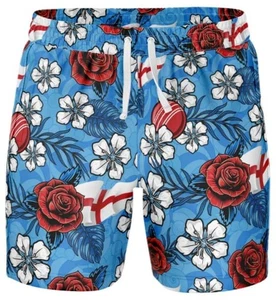 England Cricket Cricket Mens Hawaiian Shorts Sizes S-7XL BNWT - Bild 1 von 2