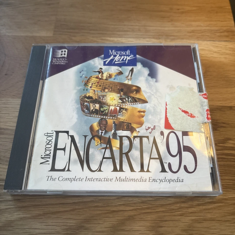 Microsoft Home Encarta 95 Vintage CD ROM Interactive Encyclopedia Manual - Image 1 of 2