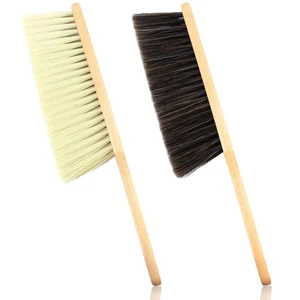 2 Pieces Dust Brush Hand Broom Wooden Bench Brushes with Soft Bristles Counte... - Picture 1 of 6