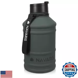 Navaris Edelstahl Trinkflasche - einwandig 75oz (2,2L) Big Metal Dr - Bild 1 von 5