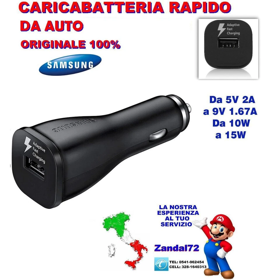 Samsung - TELCO Accs Car Charger Fast Charging Black .
