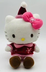 Sanrio Hello Kitty Holiday Fleece Snowflake 2013 Plush EUC 8in - Picture 1 of 5