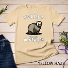 T-shirt unisexe Ferret Ate My Homework pour animaux de compagnie mignon