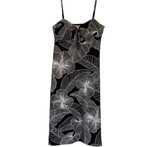 Tommy Bahama schwarz weiß Blumen tropisch Sommerkleid Kleid Damen Small S - Bild 1 von 9
