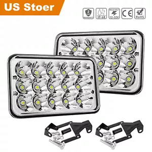 4x6inch LED Work Lights Spot Driving Fog Headlights For Car SUV Truck Tractor - Bild 1 von 10