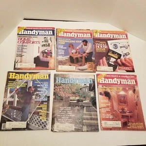 Lot of 6 Vintage Handyman Magazines 1984 1985 DIY Homeowners - Picture 1 of 2