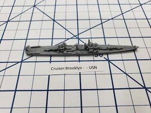 Cruiser - Brooklyn - USN - Wargaming - Axis and Allies - Naval Miniature - Tabl - Bild 1 von 1