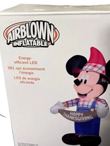 Mickey Mouse Thanksgiving aufblasbar 3,5 Fuß luftgeblasen Garten Dekoration - Bild 1 von 6