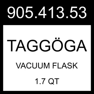 Fiaschetta sottovuoto IKEA TAGGOGA TAGGÖGA bianco sporco 1,7 qt 905.413.53 - Foto 1 di 4