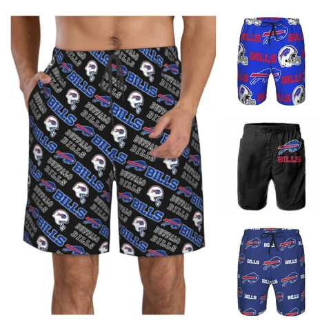 Buffalo Bills Mafia Men's Beach Shorts Quick Drying Swim Shorts with Pockets Cover