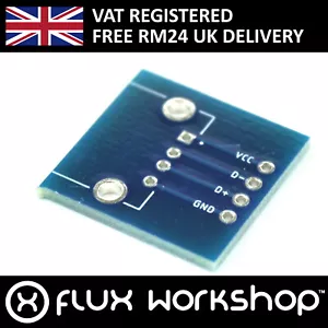 5pcs Connettore USB A Scheda Breakout 2.54mm Prototipo Debug Flusso Officina - Foto 1 di 6