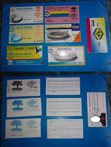 Lotto 7 abbonamento stadio HELLAS VERONA campionato 1986 87 88 89 90 91 94 - Foto 1 di 1
