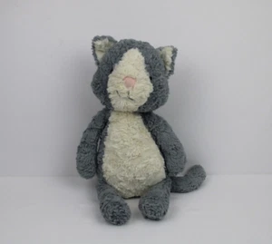 Jellycat Tuffet Kitty Cat Blue Grey Long Tail Floppy Arms Legs Plush Retired - Picture 1 of 12