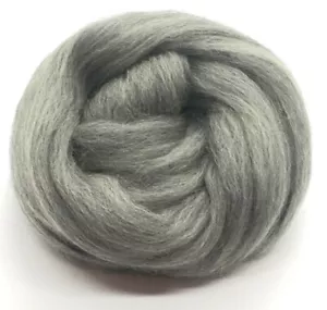 Gray Wool Roving- 5 lb GREY MERINO Wool Top Roving - Picture 1 of 12