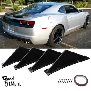 Difusor trasero para Chevy Camaro SS LT parachoques aletas alerón labial divisor negro - Imagen 1 de 13