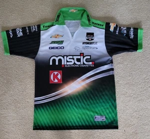 2011 Sebastien Bourdais signed Mistic Chevy KVSH Racing Indy Car S Crew Shirt - Picture 1 of 8