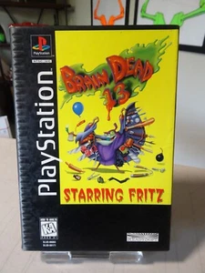 BrainDead 13 (Sony PlayStation 1 1995) PS1 LONG BOX - CIB W/ Manual & REG TESTED - Picture 1 of 11