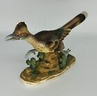 Vintage Angeline Original Roadrunner Bird Figure Bisque Porcelain Antique Japan