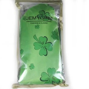 NIB Jemy Gins 4-Leaf Clover Neck Tie - Picture 1 of 2