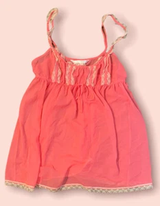 VINTAGE VICTORIA'S SECRET BABYDOLL ROSA SPITZENVERKLEIDUNG Dessous Hemd MEDIUM Y2K - Bild 1 von 7