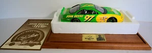 1997 Nascar JOHN DEERE #97 CHAD LITTLE DEALER Display with autograph - Picture 1 of 11