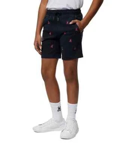Psycho Bunny Guilford Logo Embroidered Shorts Boys' XL 18-20 Navy Elastic Waist - Picture 1 of 17