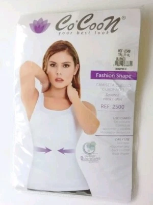 CoCoon Fashion Shape Squared Neck T-Shirt Seamless Waist Shaper XL - Image 1 of 4